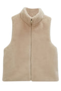 Solid Faux Fur Vest