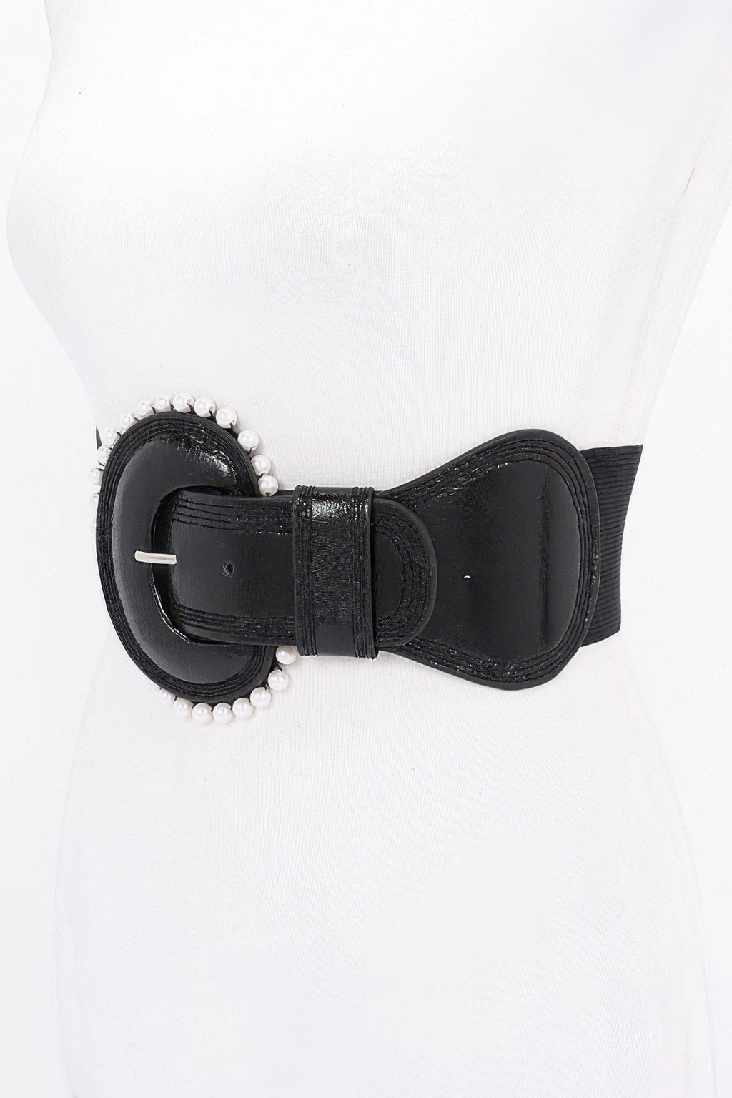 Pearl Metallic Pu Elastic Belt