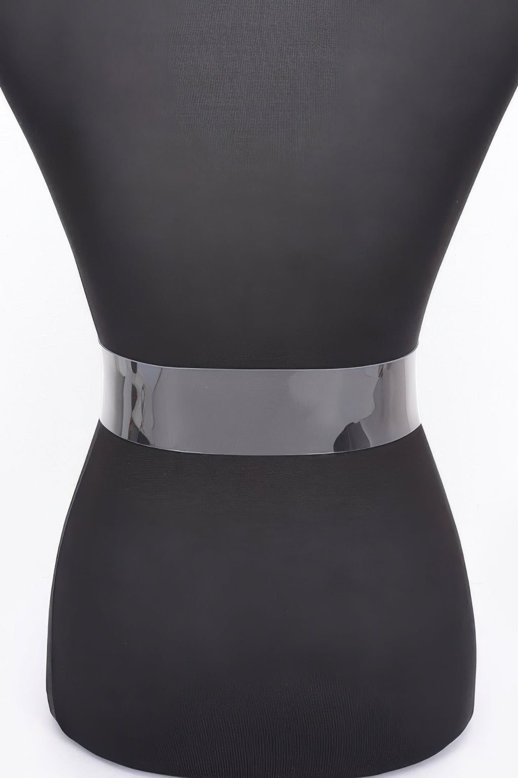 Rhinestone Metal Buckle Clear Belt