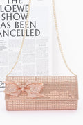 Rhinestone Party Clutch W/ Rhinestone Bow