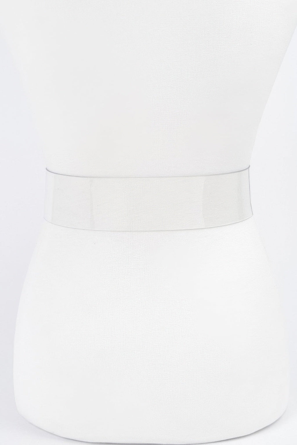 Stone Metal Buckle Clear Belt