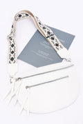 Faux Leather Crossbody Bag Belt