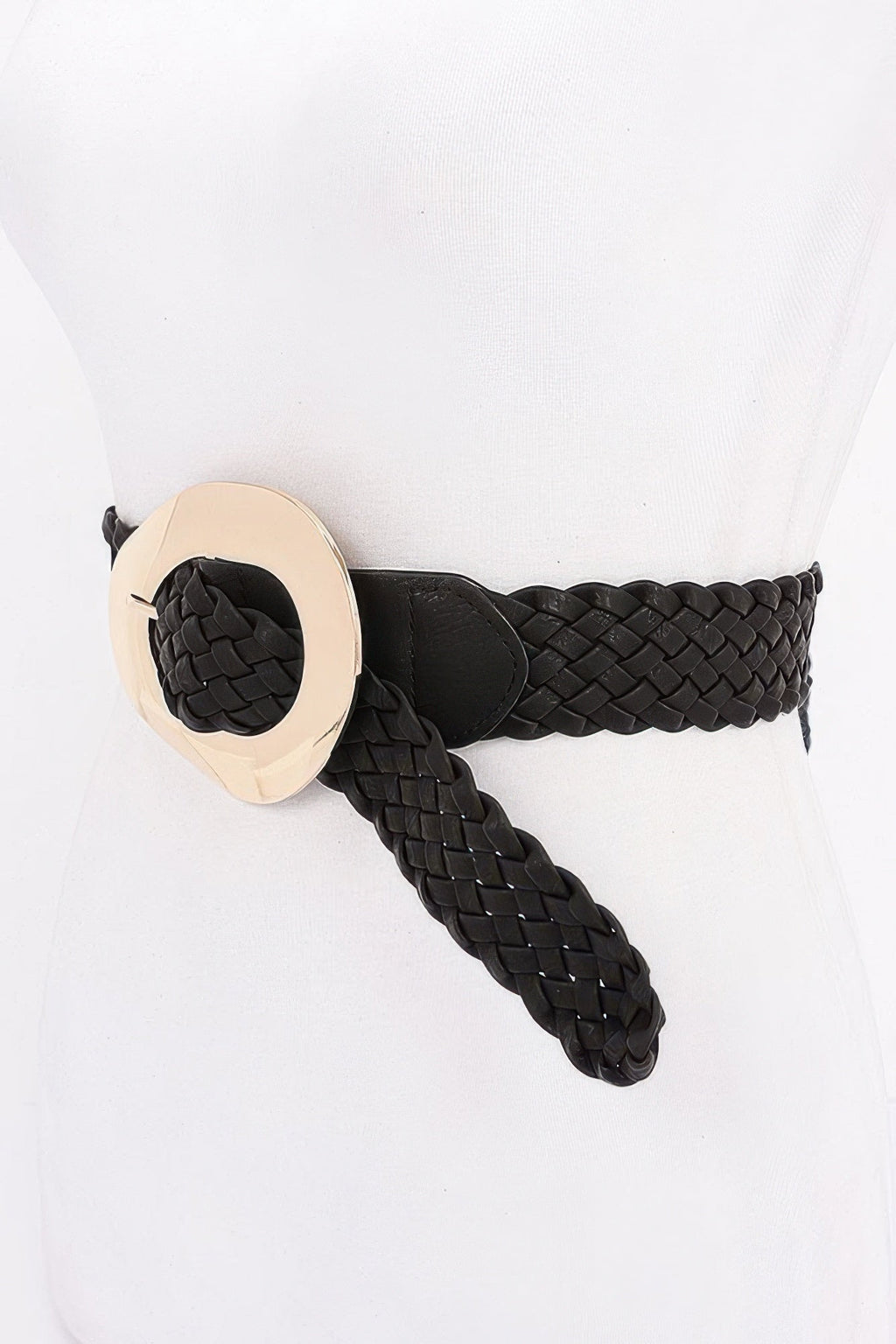 Metal Buckle Braided Belt