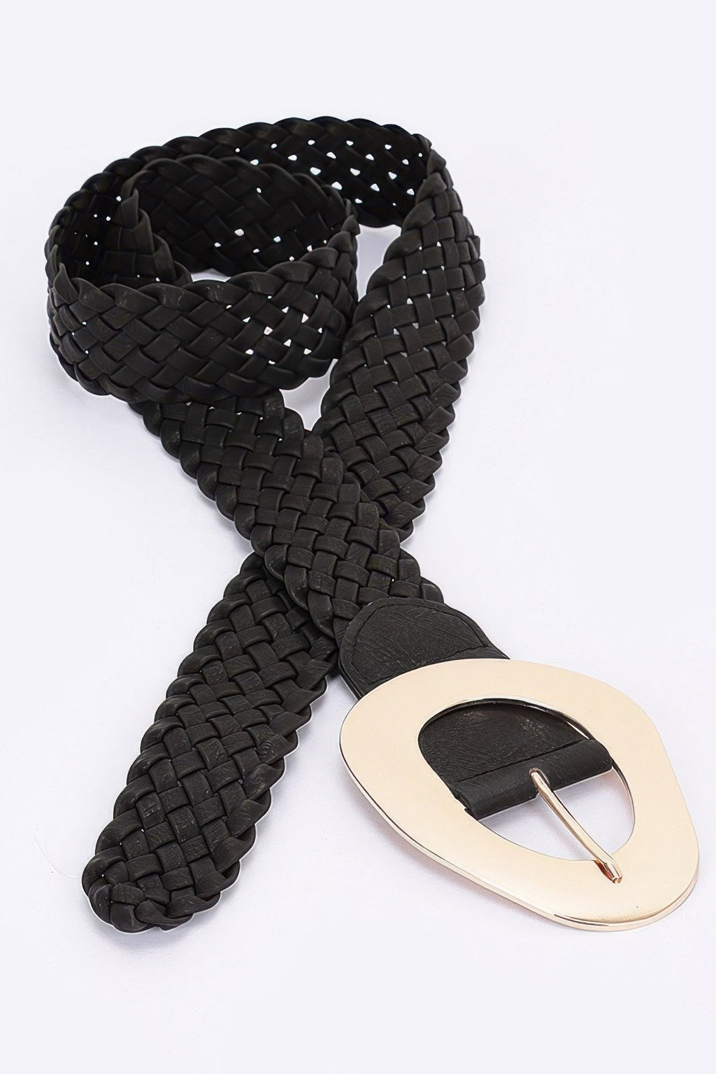 Metal Buckle Braided Belt