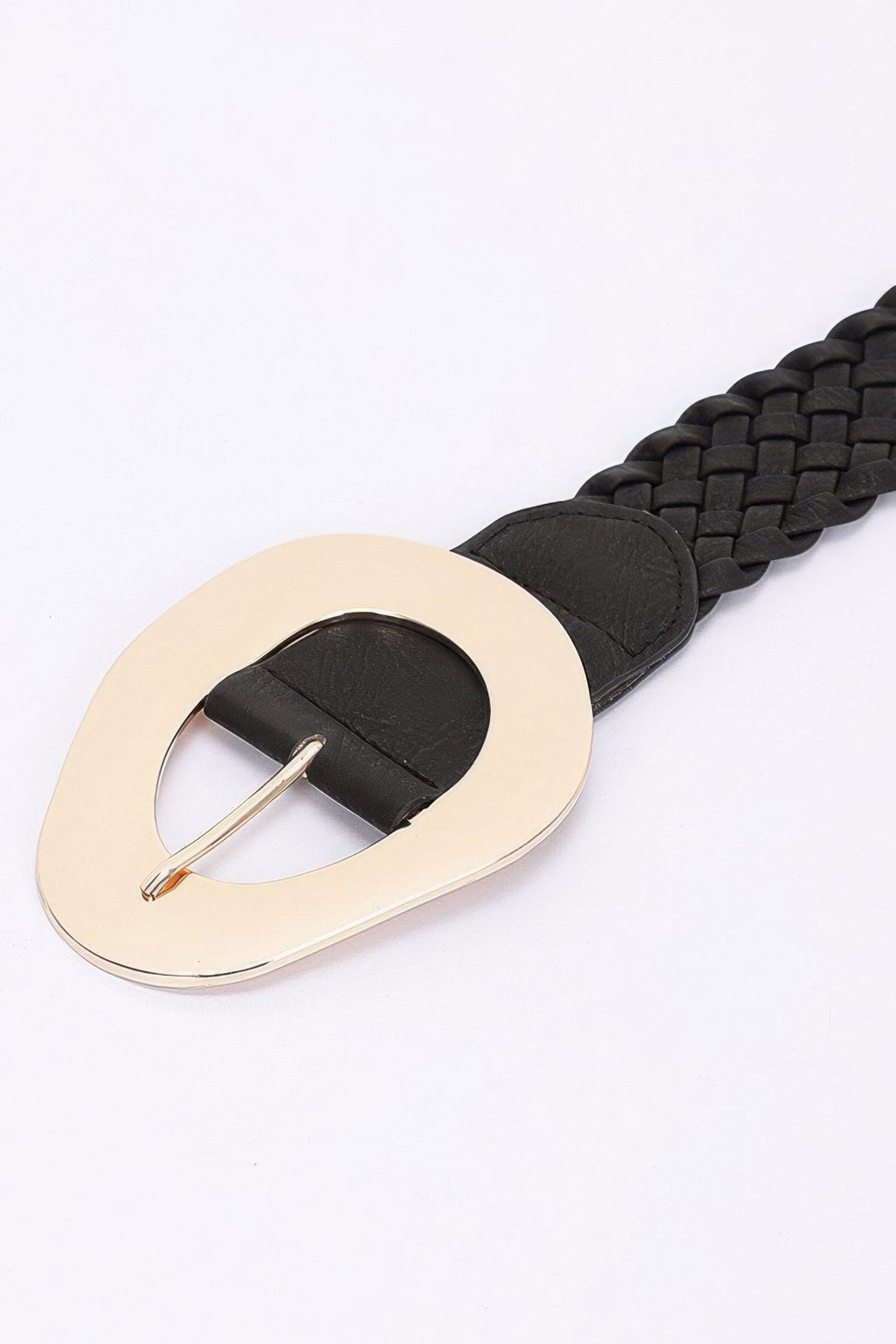 Metal Buckle Braided Belt