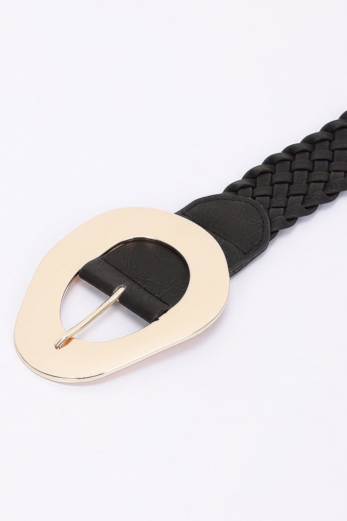 Metal Buckle Braided Belt