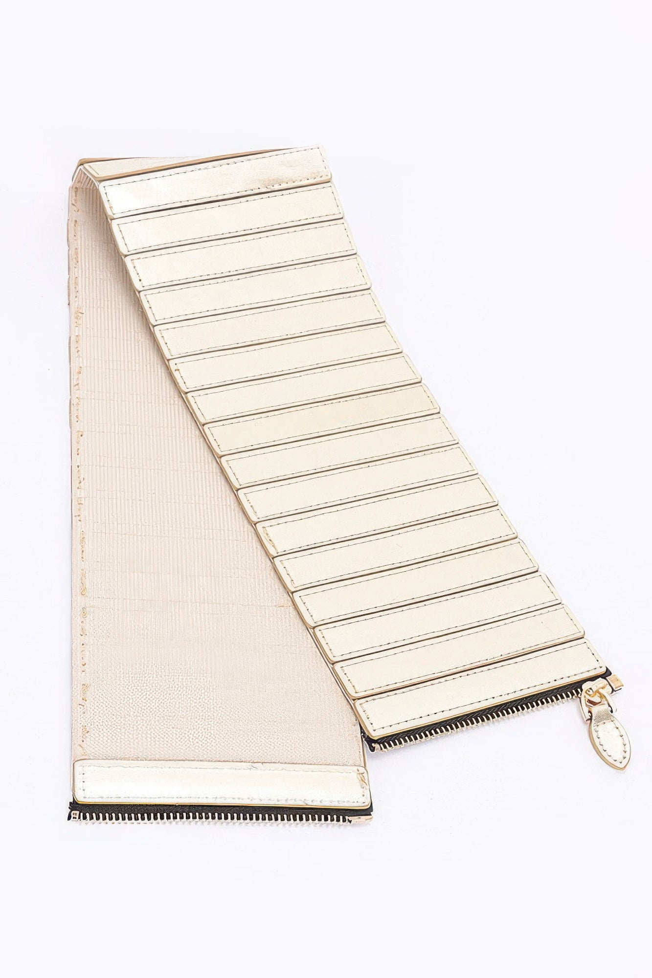 Multi Pu Zip Front Elastic Belt