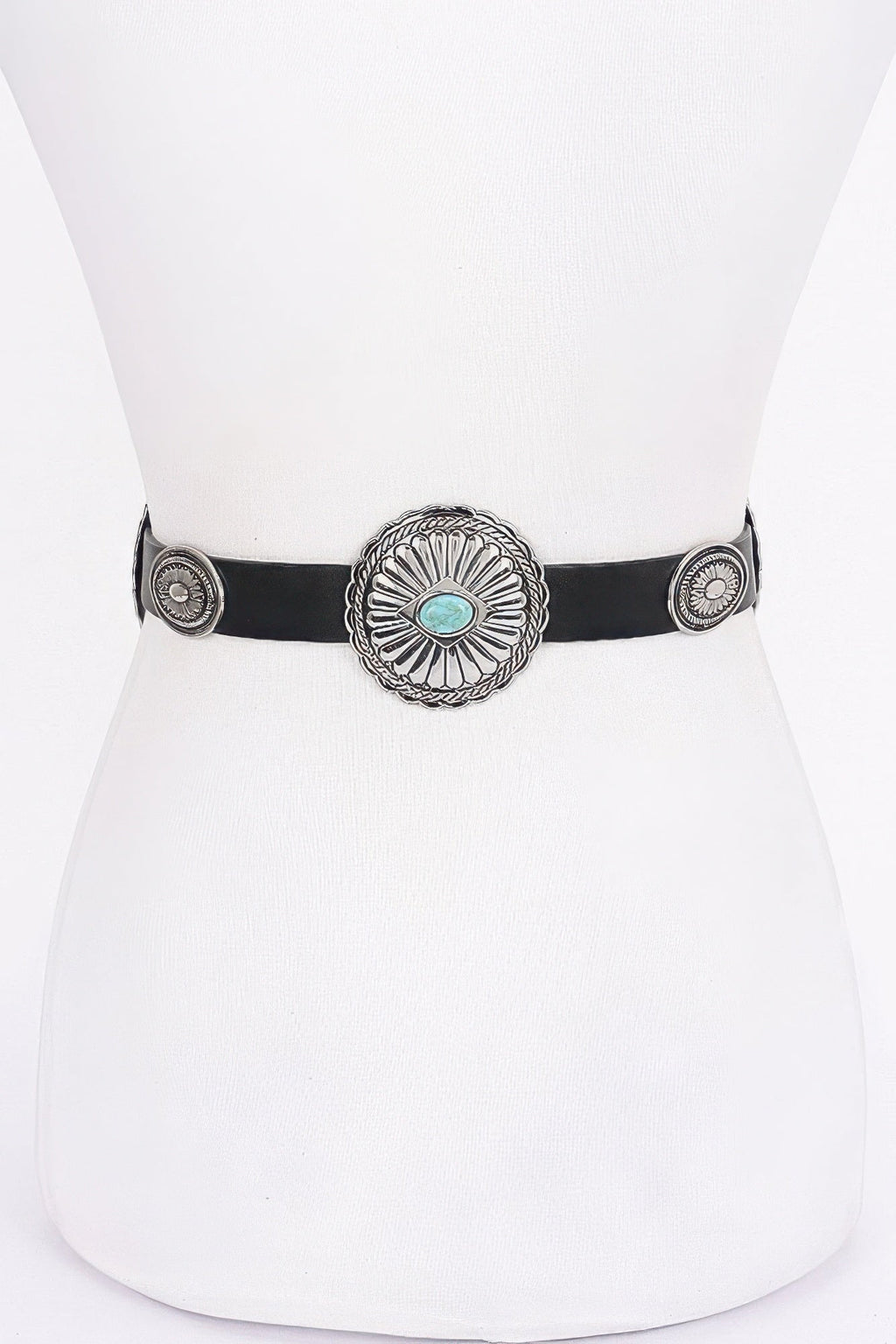 Multi Metal Vintage Pu Belt