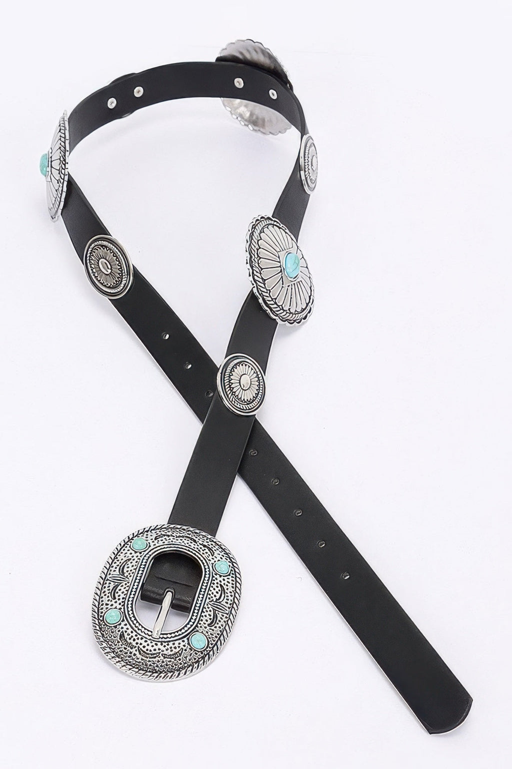 Multi Metal Vintage Pu Belt
