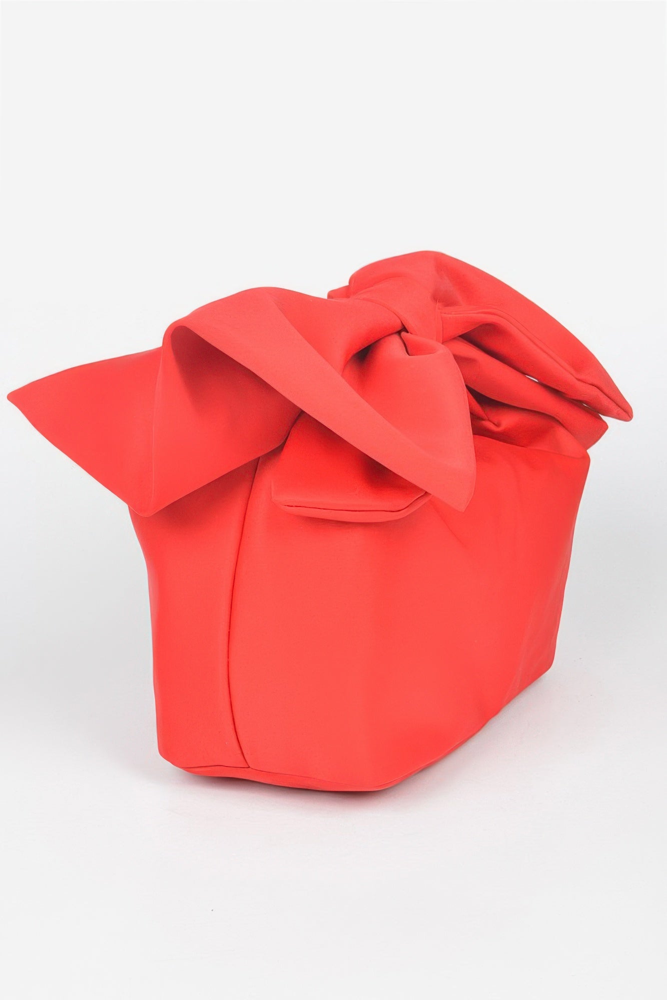 Nylon Bow Handle Women's Clutch Bag