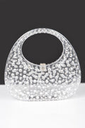 Rhinestone Hot Fix Clear Acrylic Clutch
