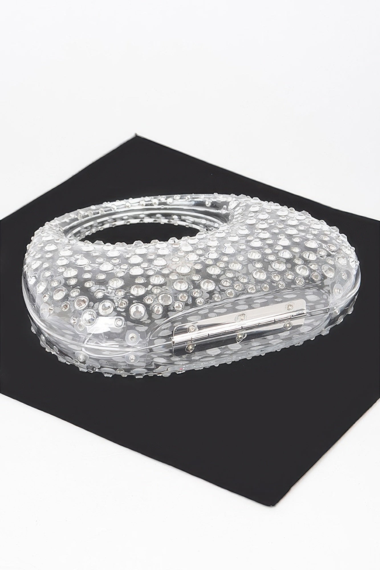 Rhinestone Hot Fix Clear Acrylic Clutch