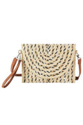 Multi Color Straw Clutch & Crossbody Bag