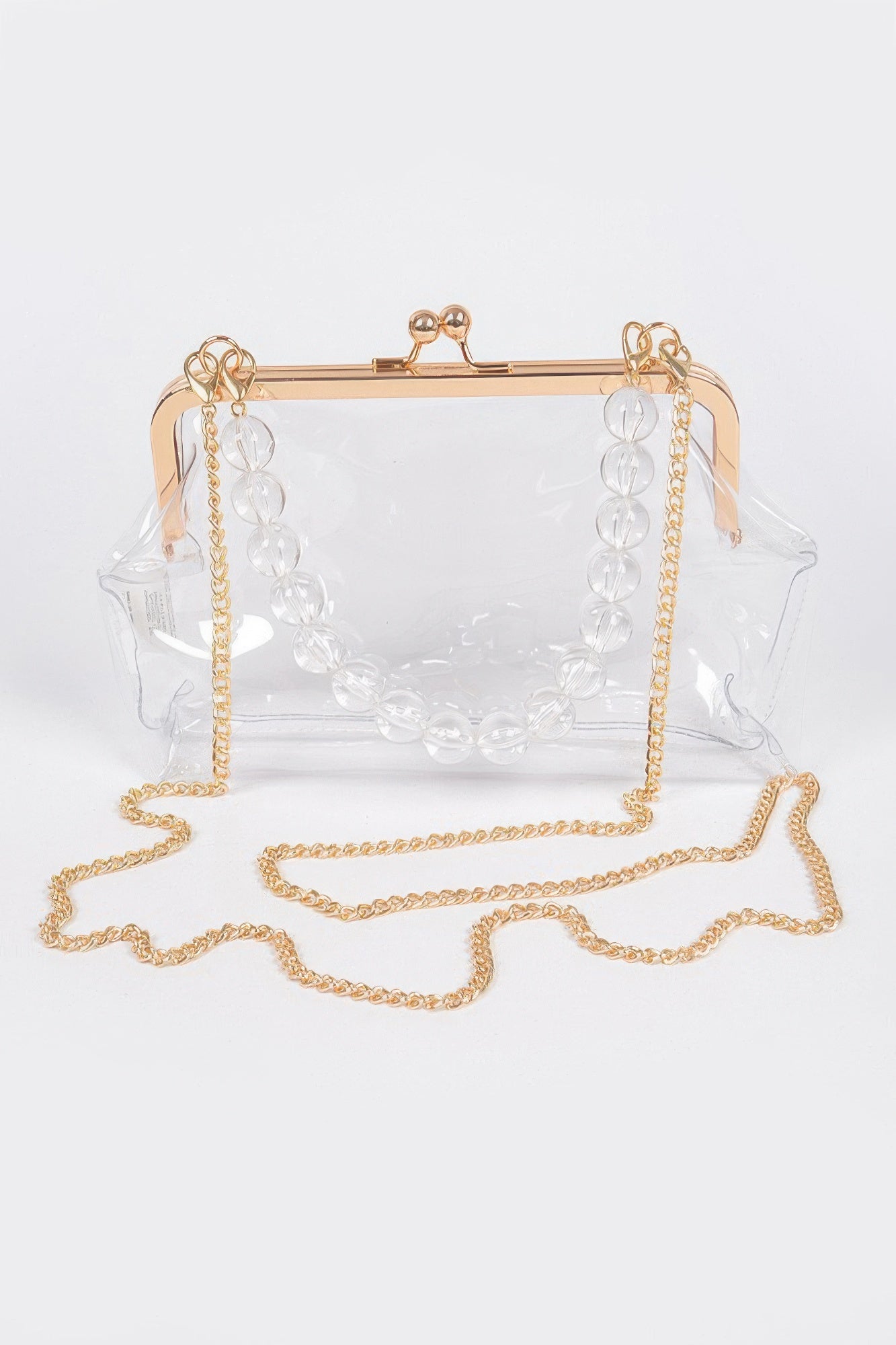 Vintage Clasp Pvc Clutch