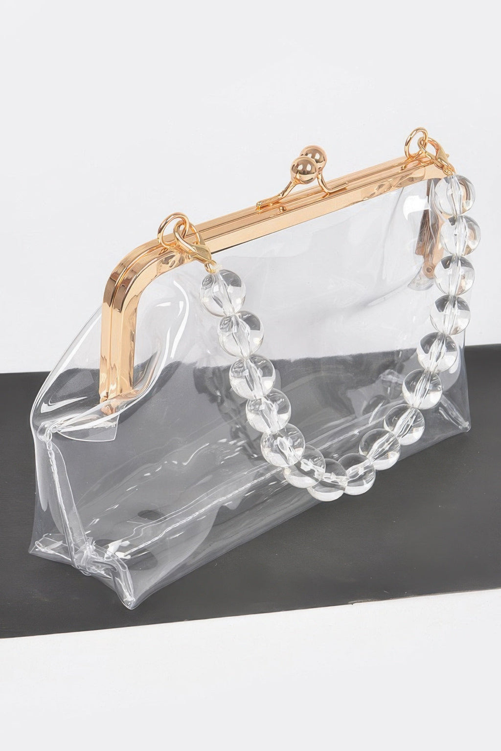 Vintage Clasp Pvc Clutch