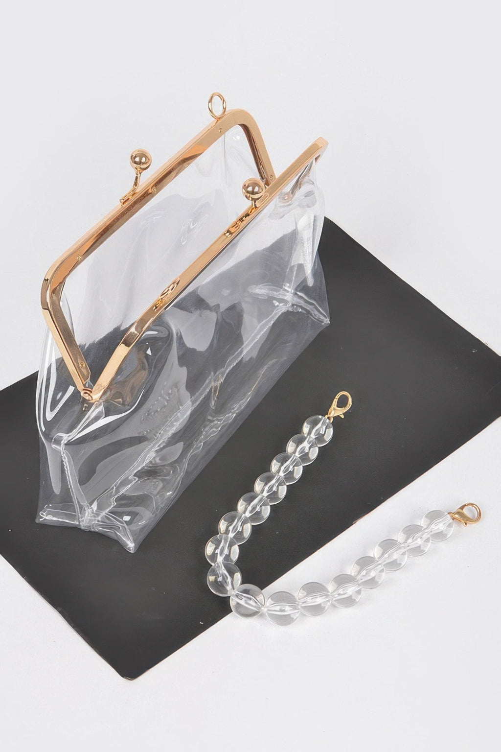 Vintage Clasp Pvc Clutch