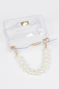 Transparent Cross Body Bag W Clear Chain