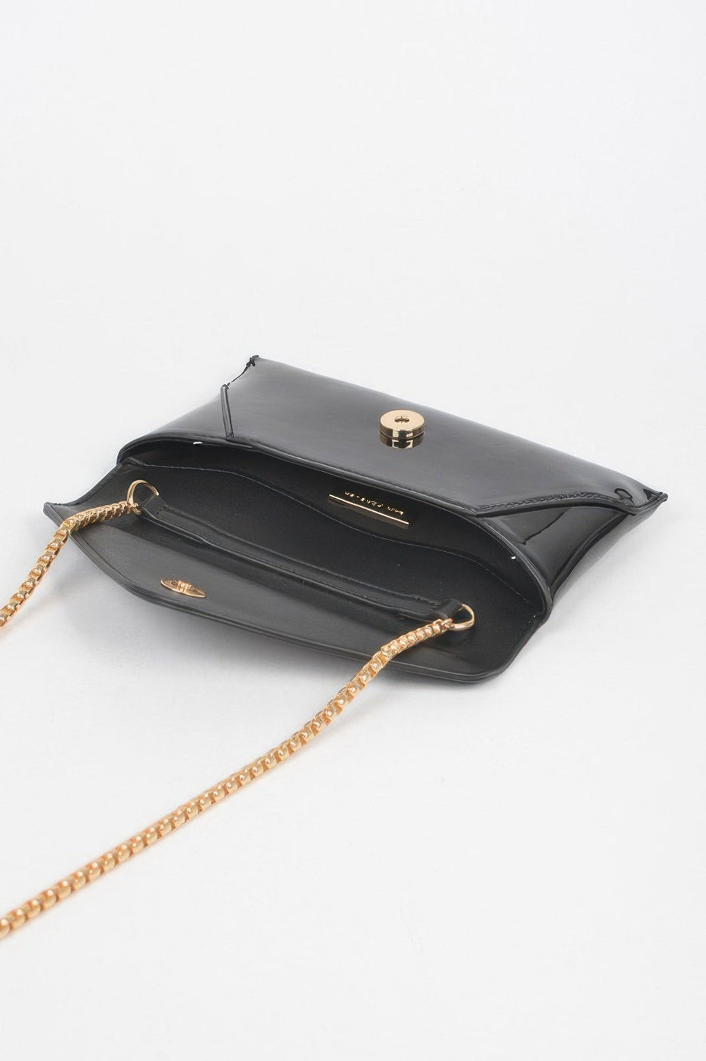 Enamel Envelope Clutch