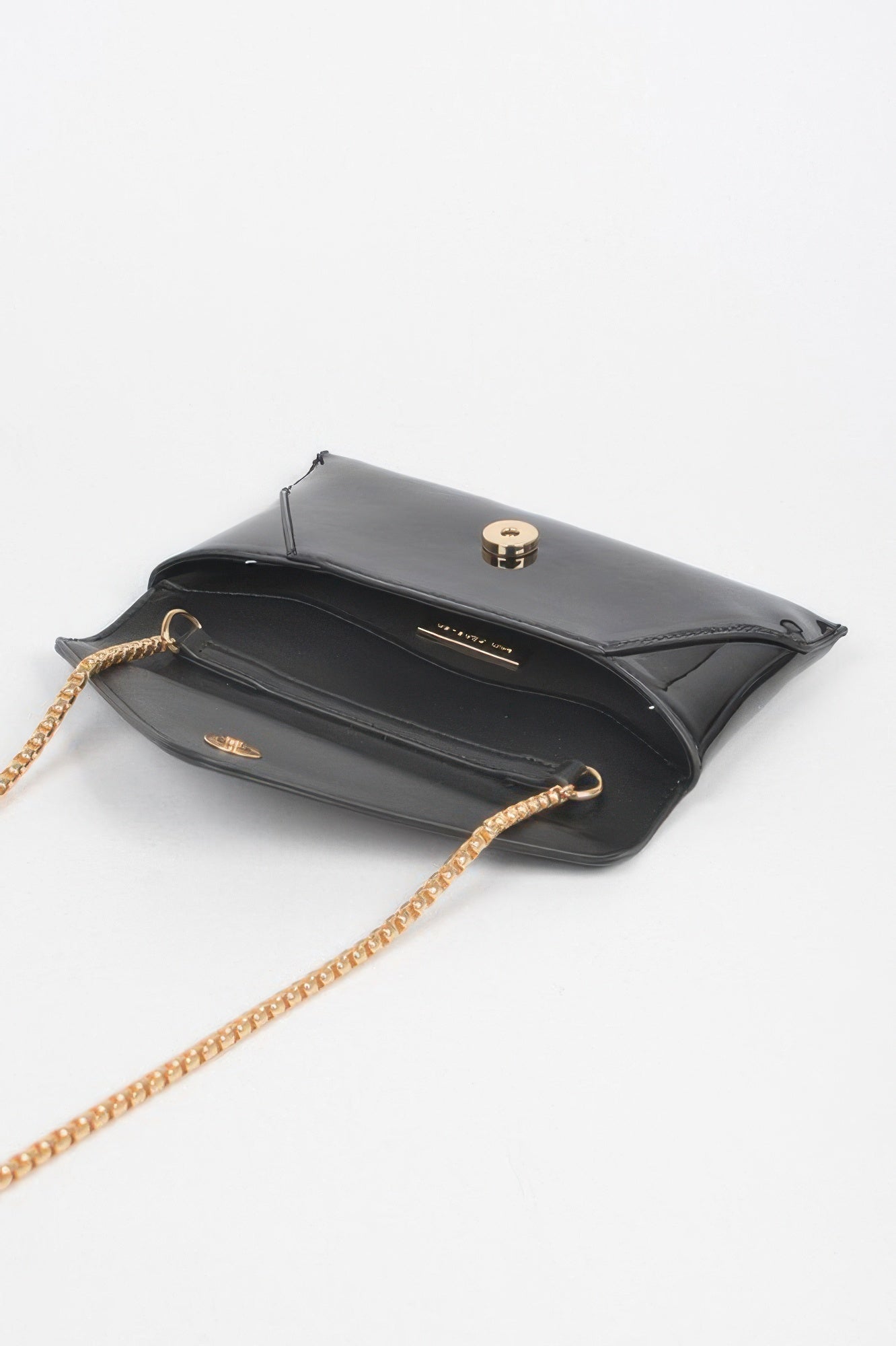 Enamel Envelope Clutch