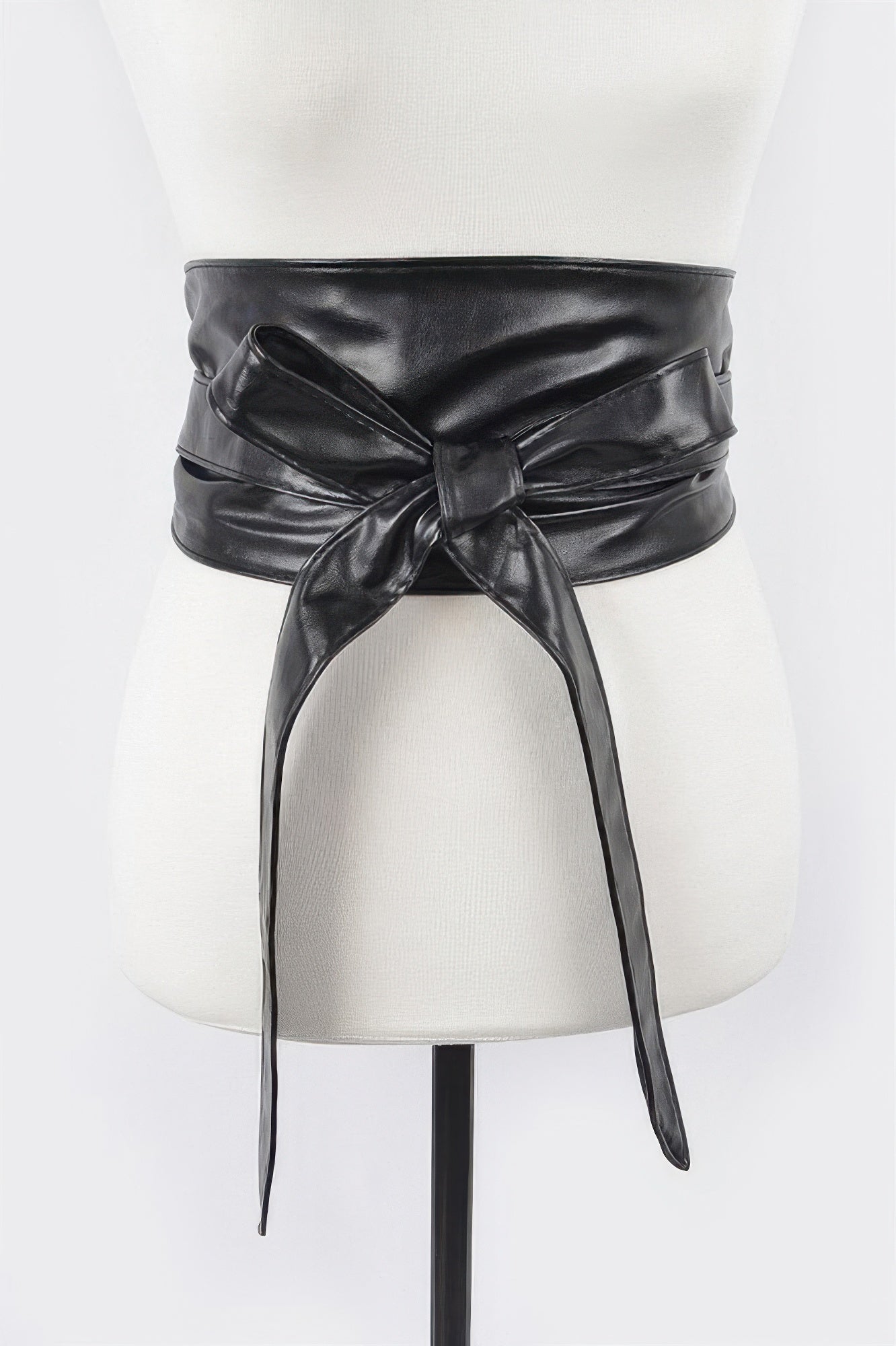 Tie Front Leather Belt