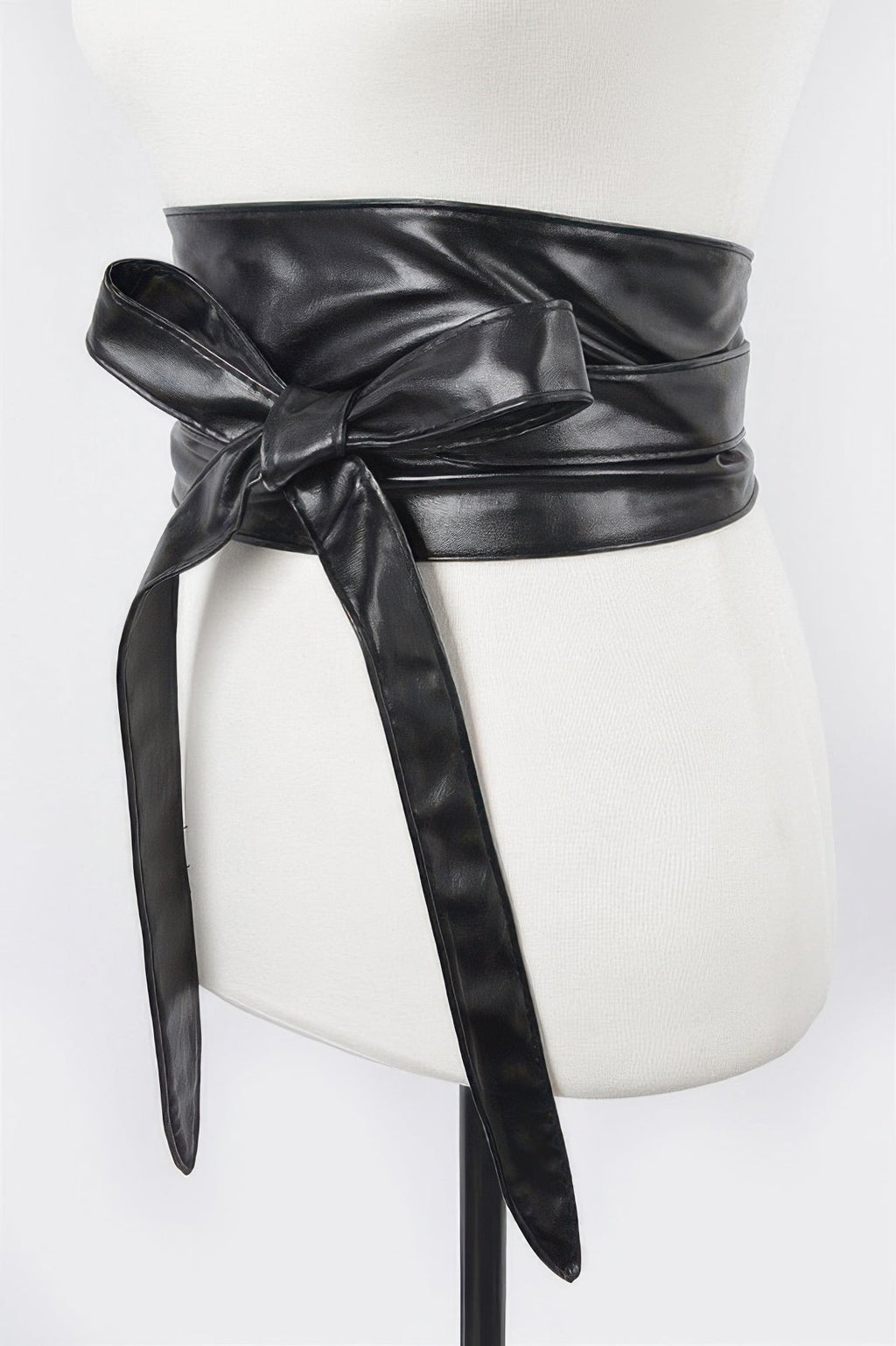 Tie Front Leather Belt