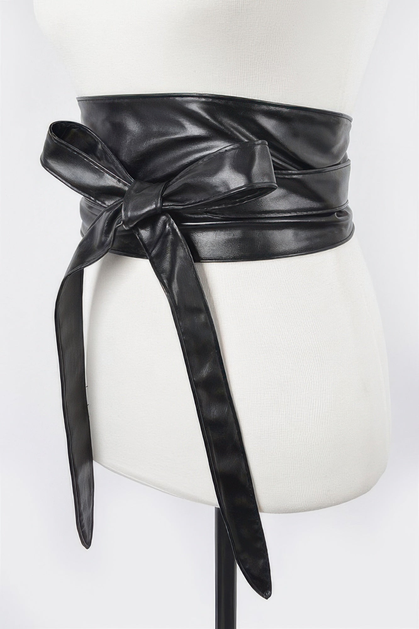 Tie Front Leather Belt
