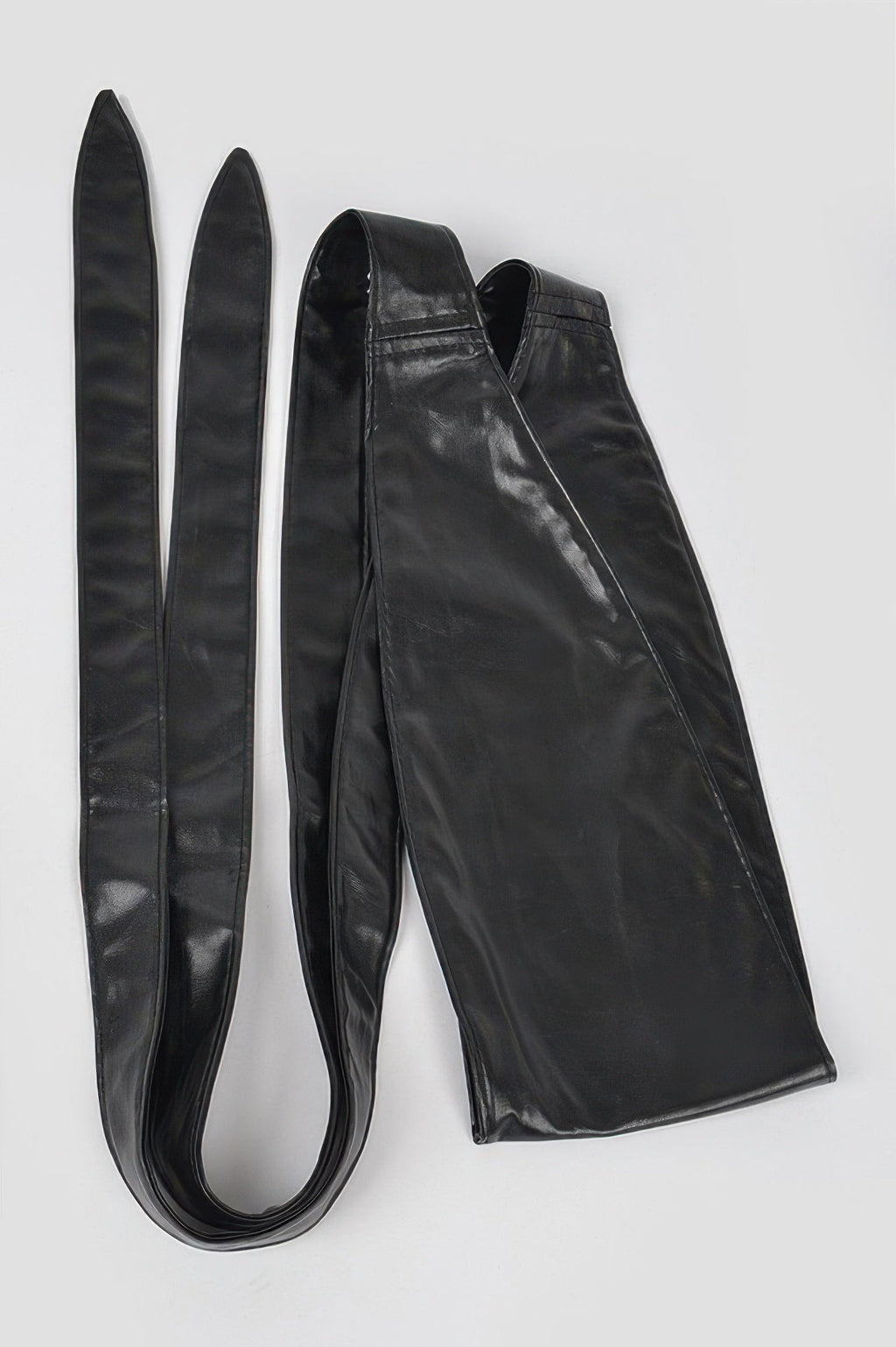Tie Front Leather Belt