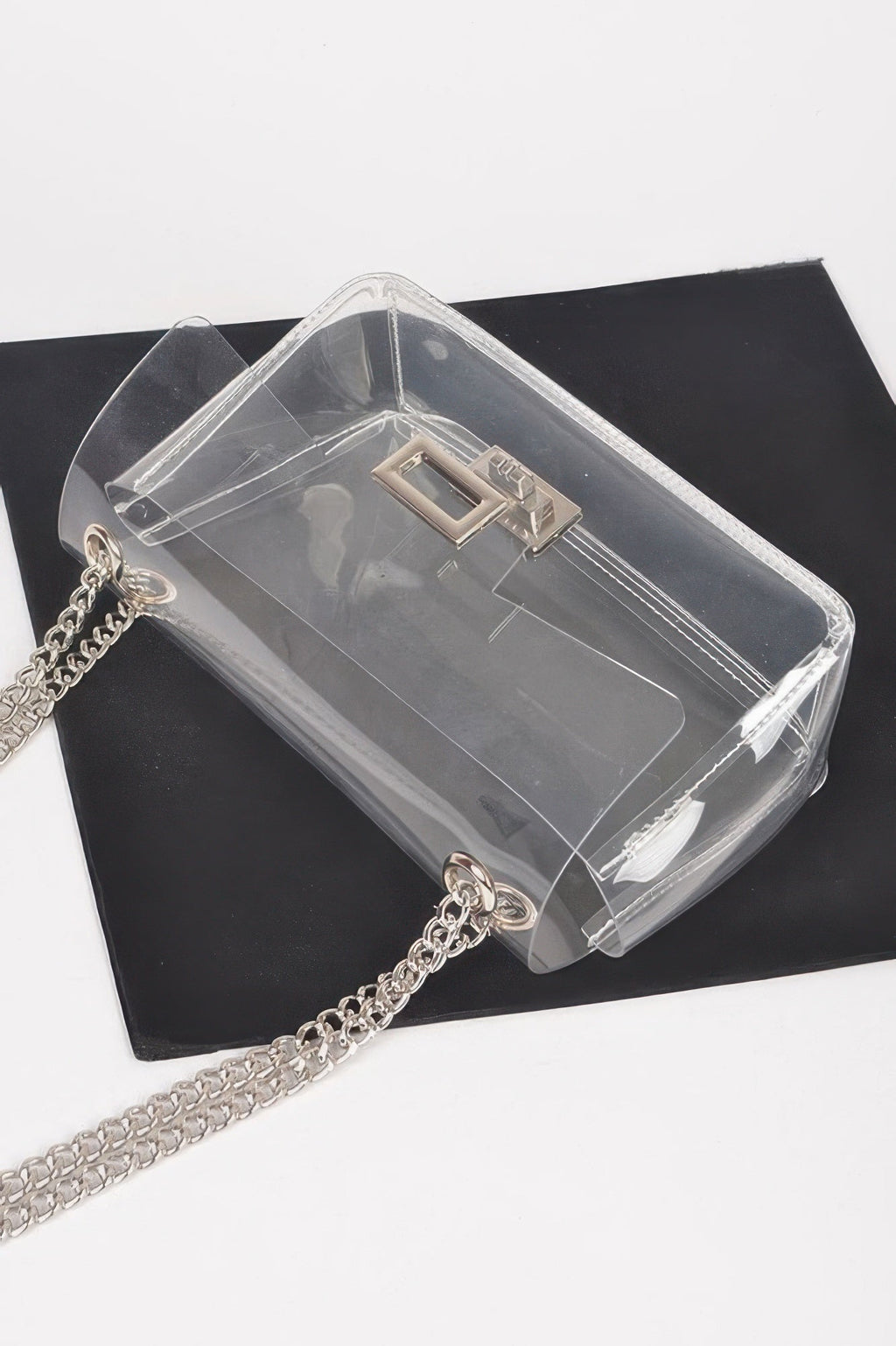 Clear Bag W/ Denim Pouch
