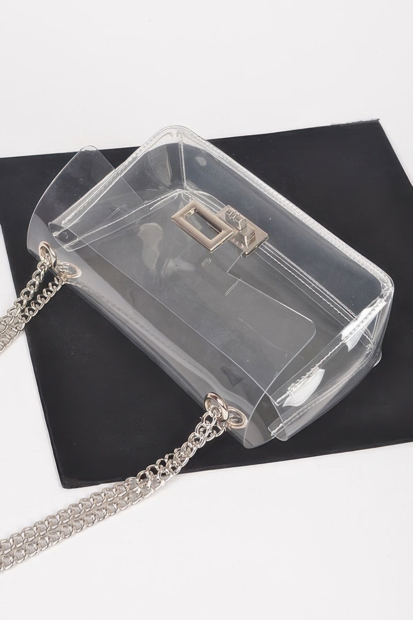 Clear Bag W/ Denim Pouch