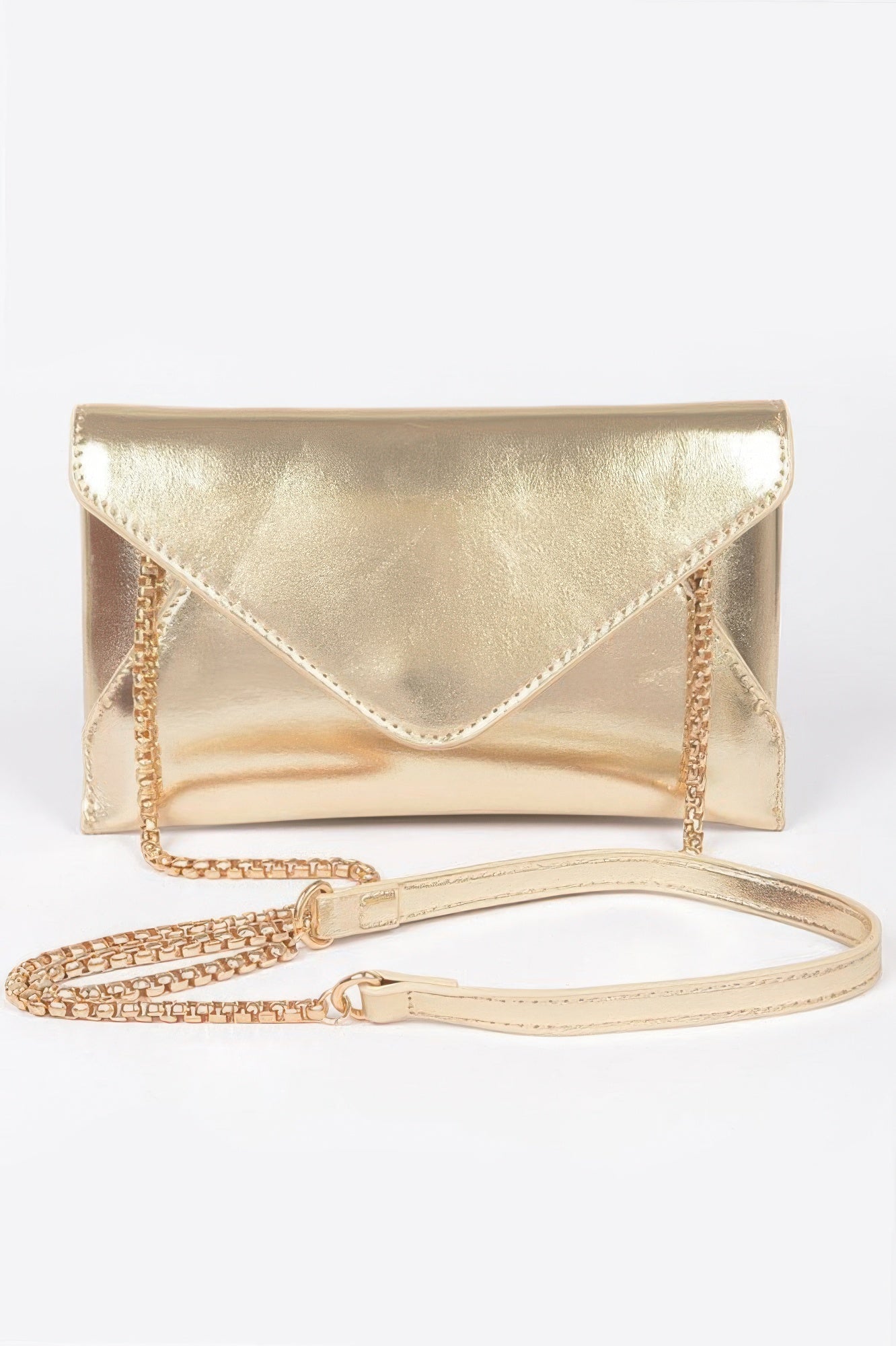 Metallic Small Envelope Clutch