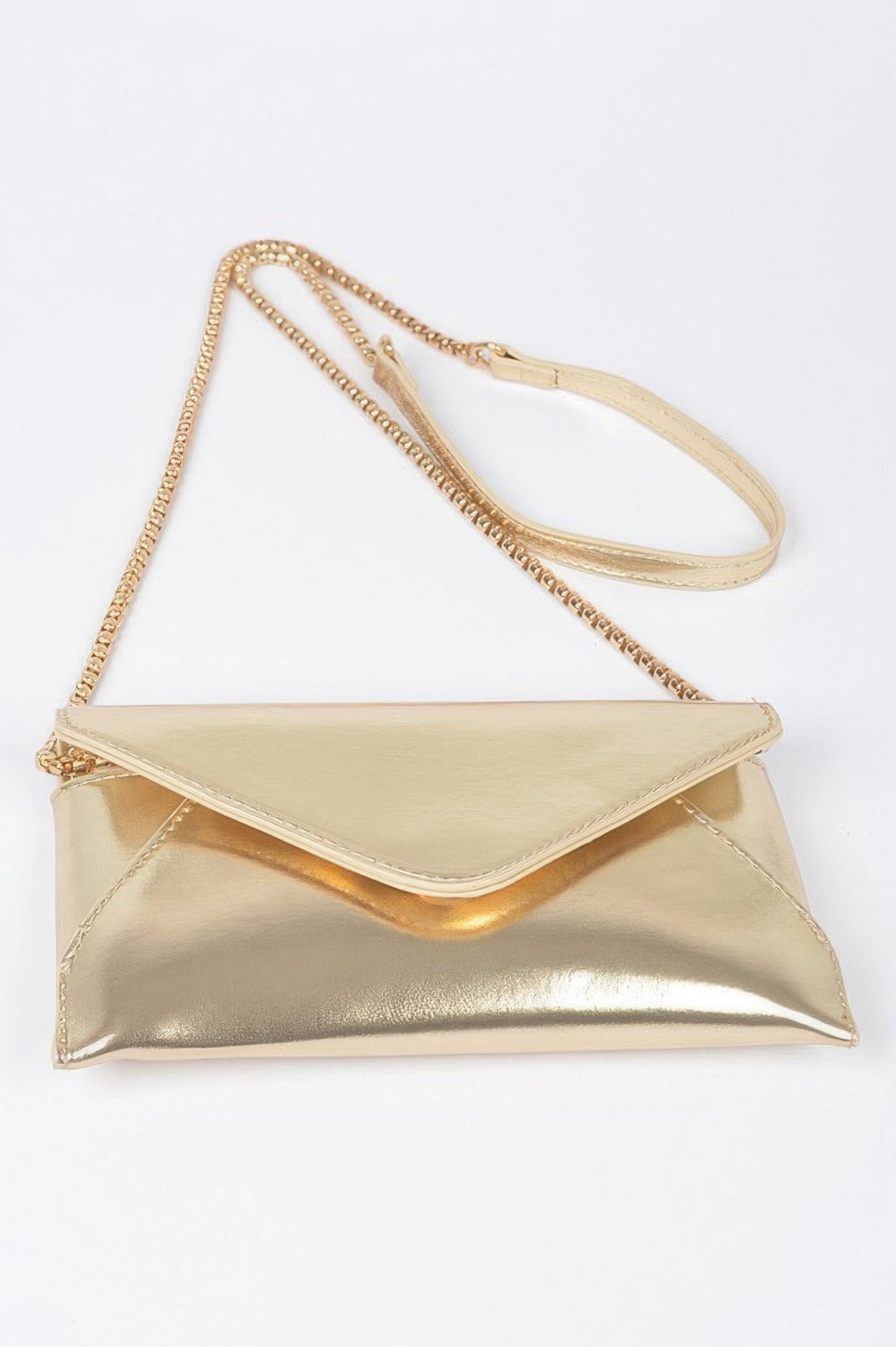 Metallic Small Envelope Clutch