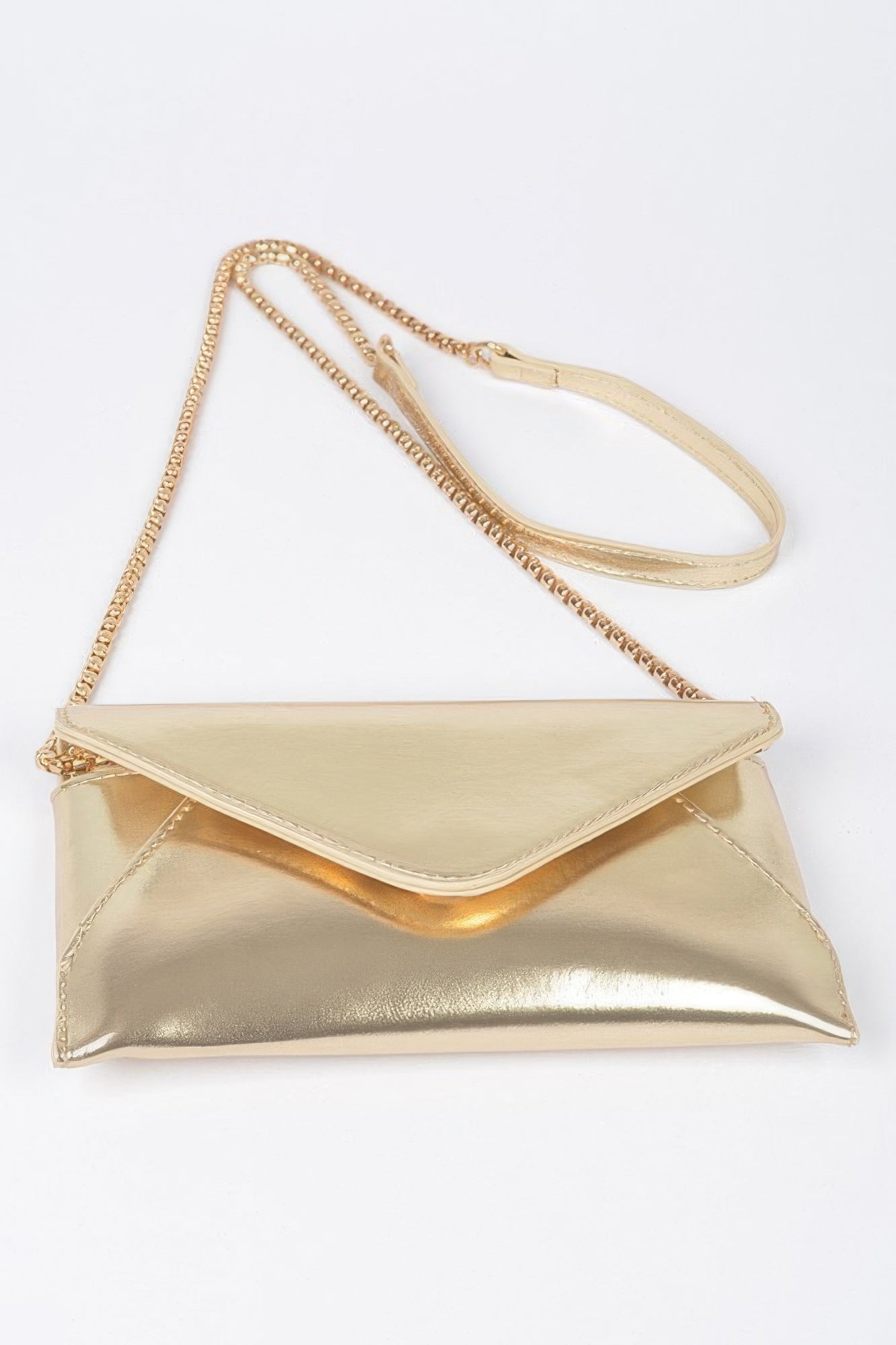 Metallic Small Envelope Clutch
