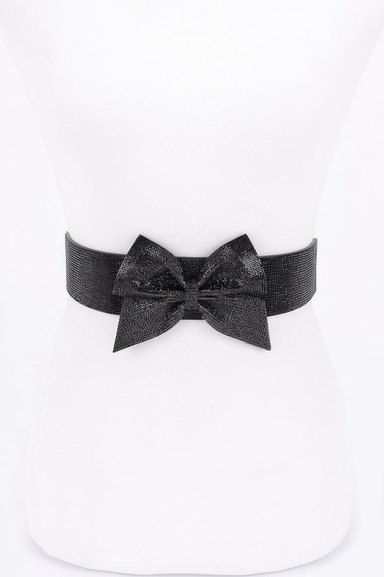 Rhinestone Ribbon Elastic Belt