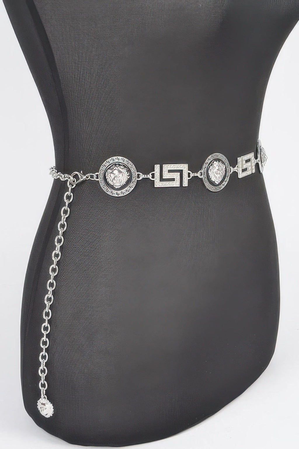 Metal Rhinestone Chain Belt