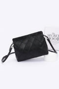 Quilted Faux Leather Bucket Crossbody Bag