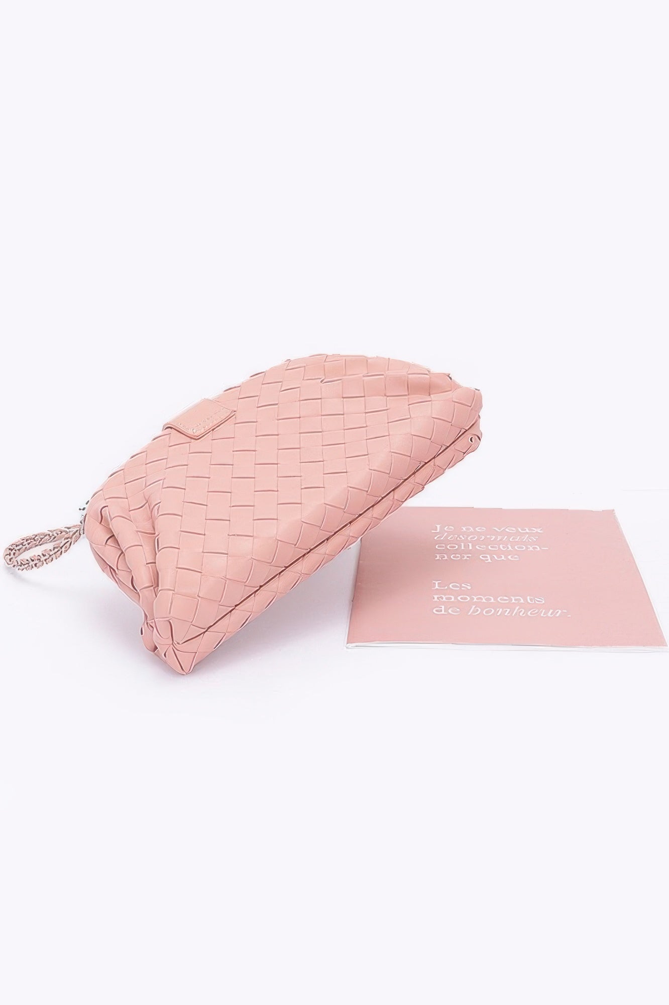 Faux Leather Braided Frame Shoulder Bag
