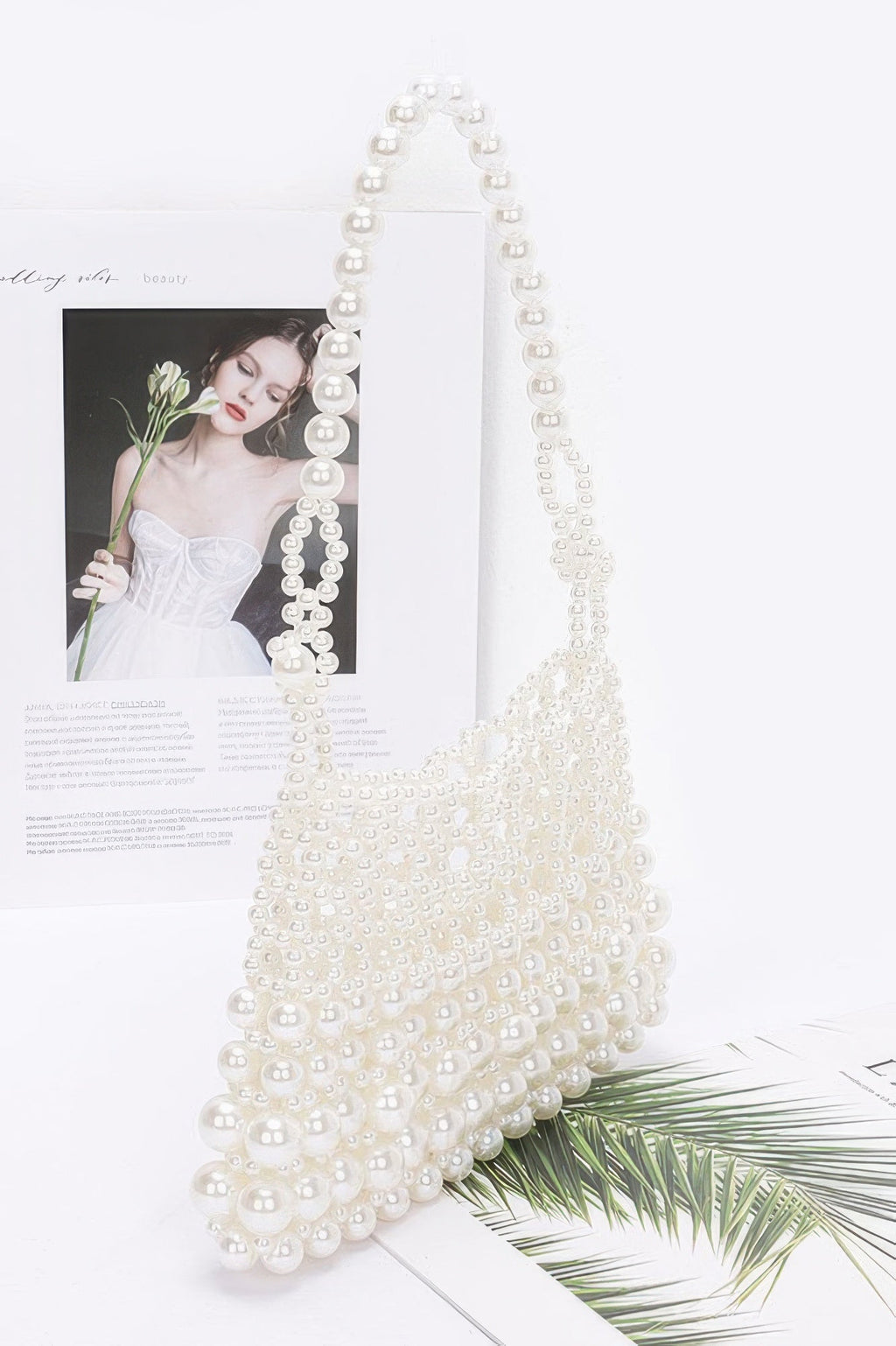 Faux Pearl Elegance Clutch