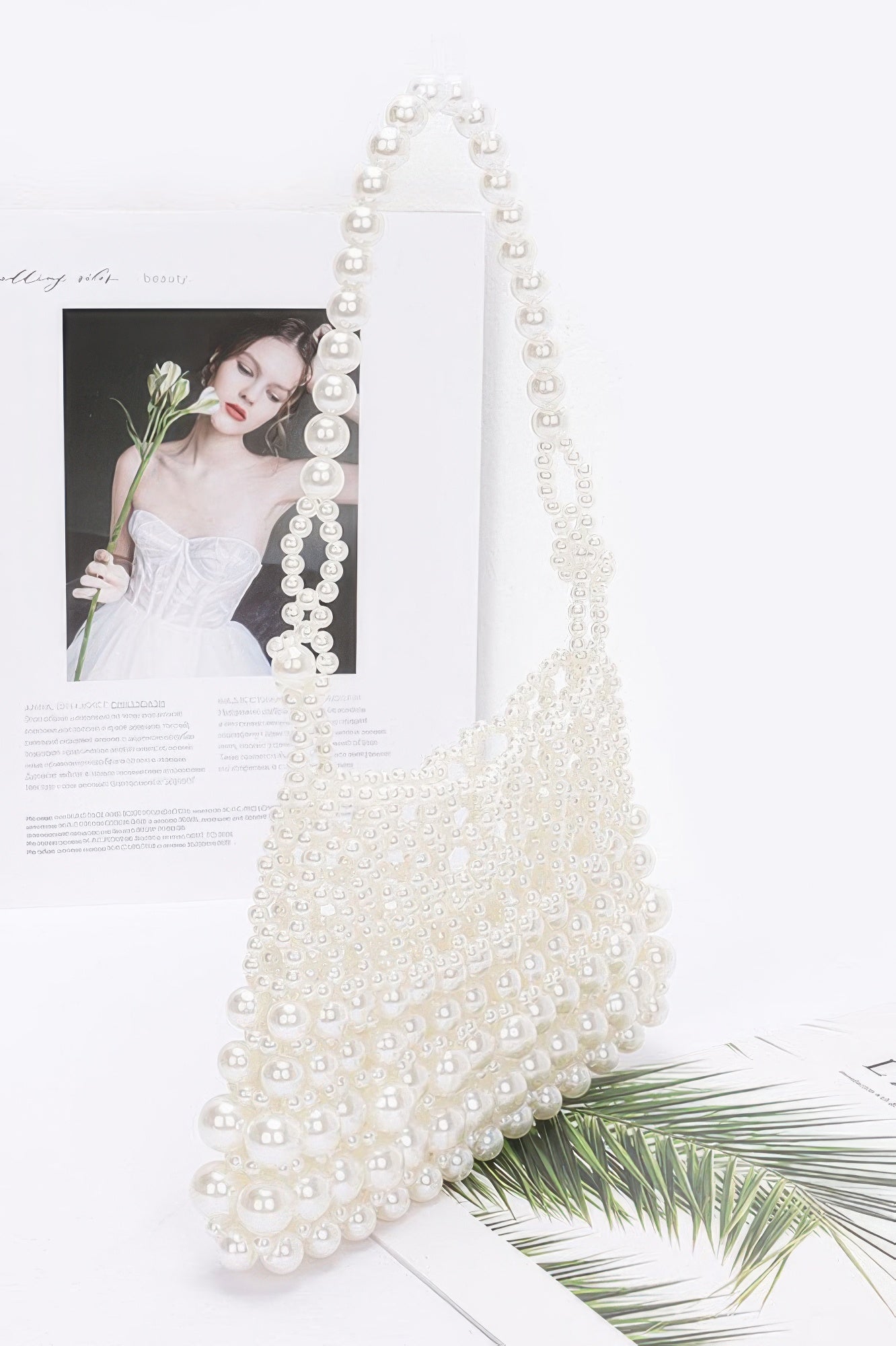 Faux Pearl Elegance Clutch