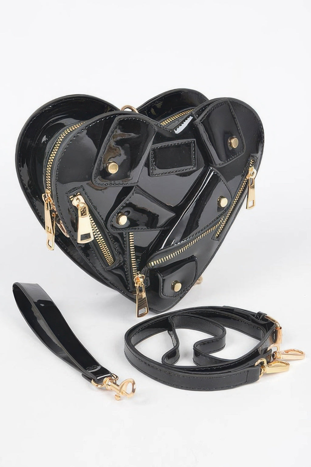 Heart Shape Jacket Crossbody Bag