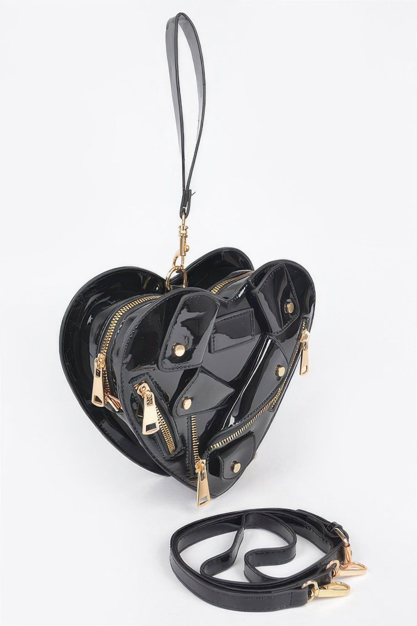 Heart Shape Jacket Crossbody Bag