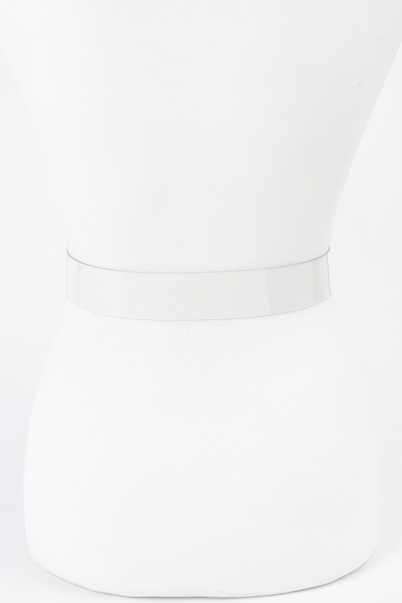 Heart Shape Metal Buckle Plus Size Clear Belt