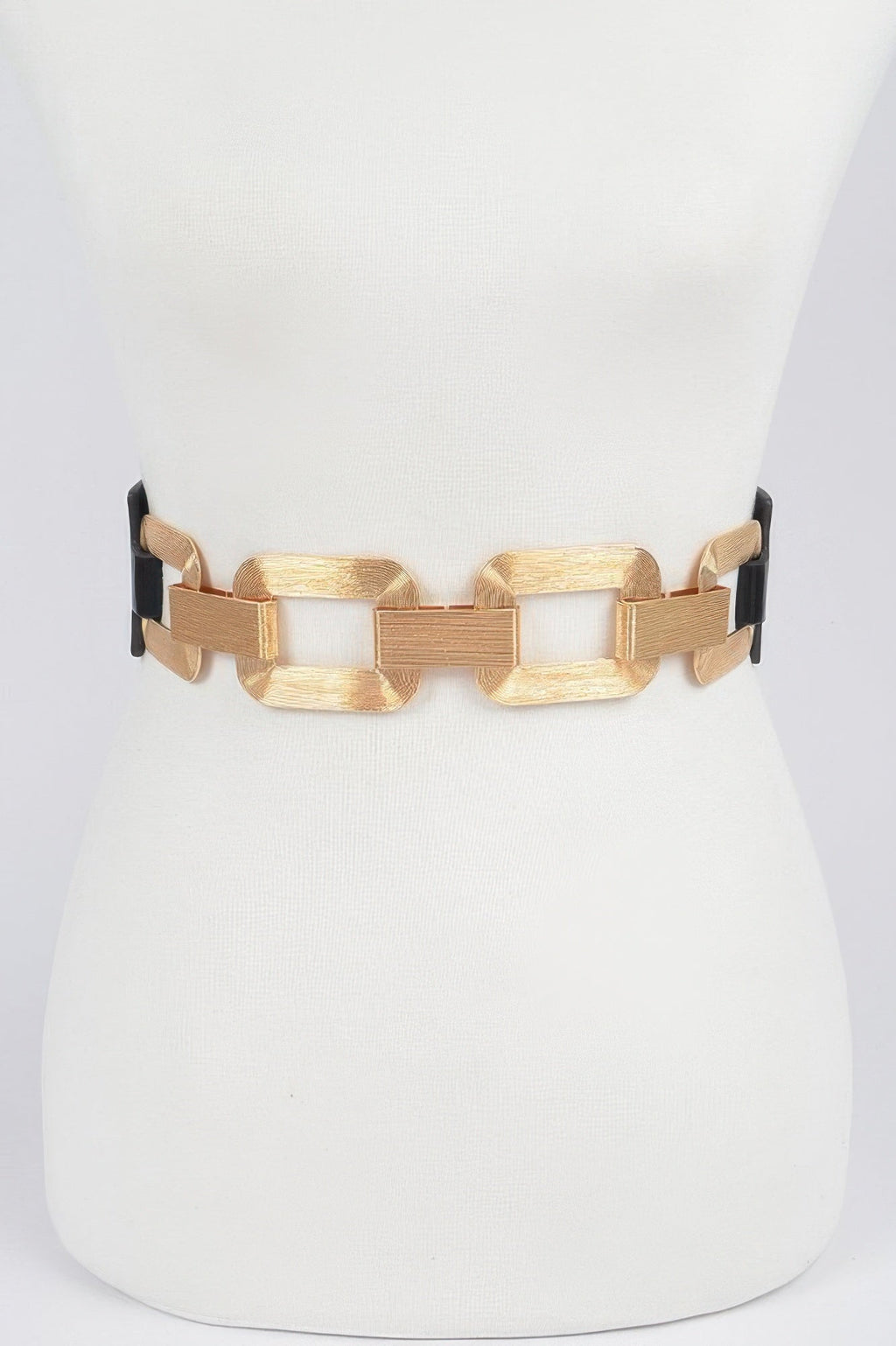 Faux Leather Multi Metal Buckle Plus Size Belt