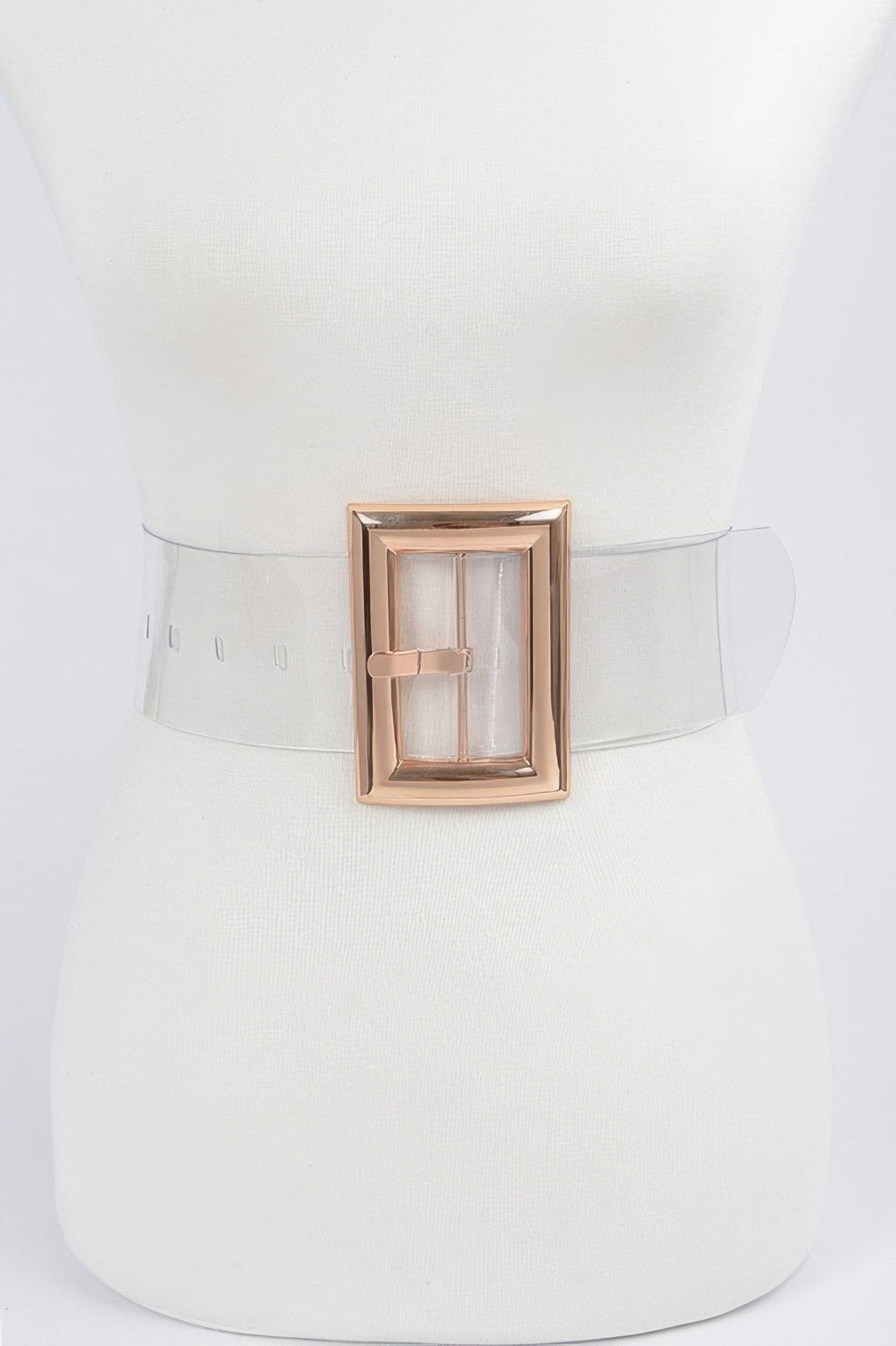Oversized Transparent Pvc Belt