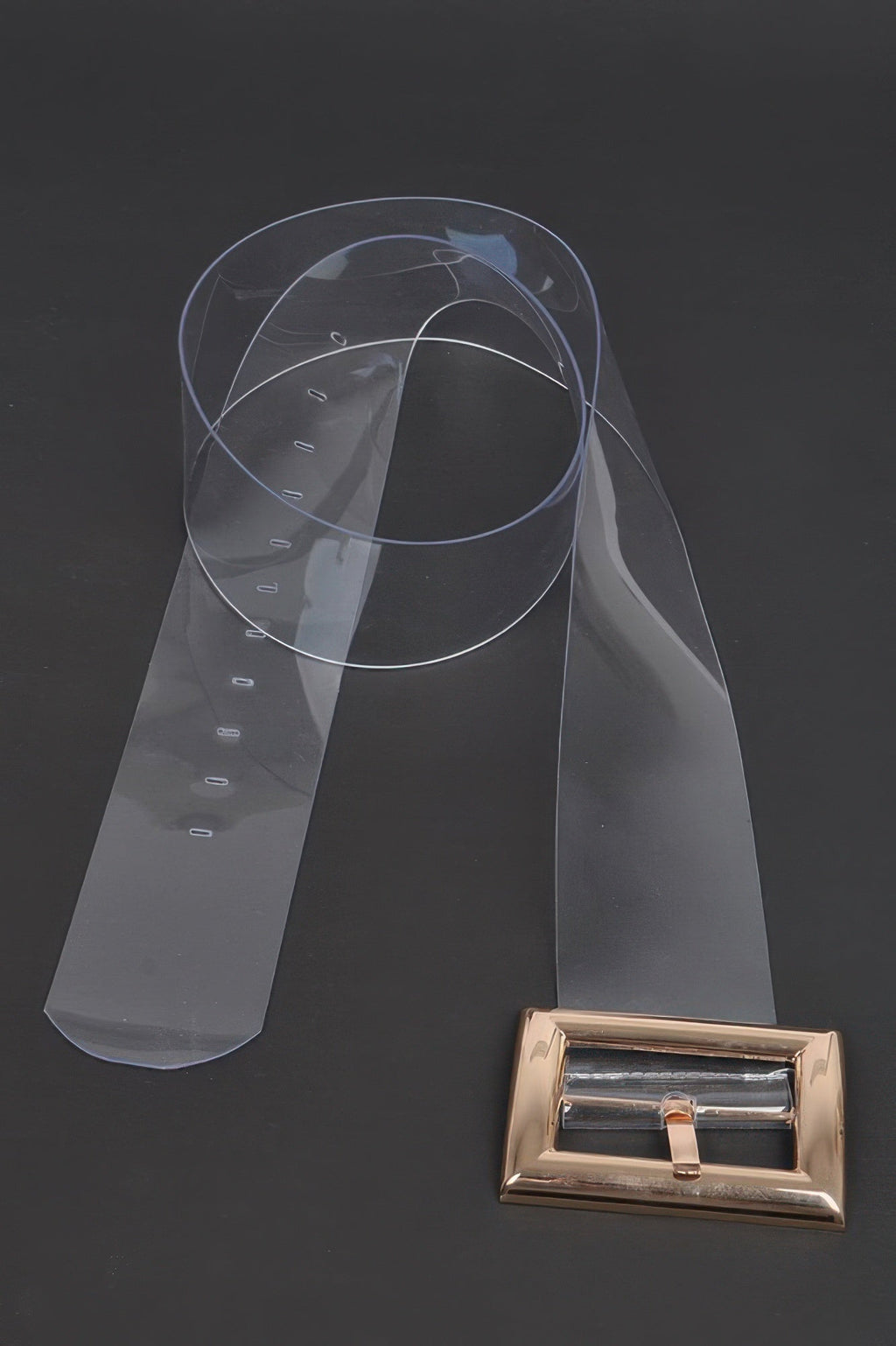 Oversized Transparent Pvc Belt