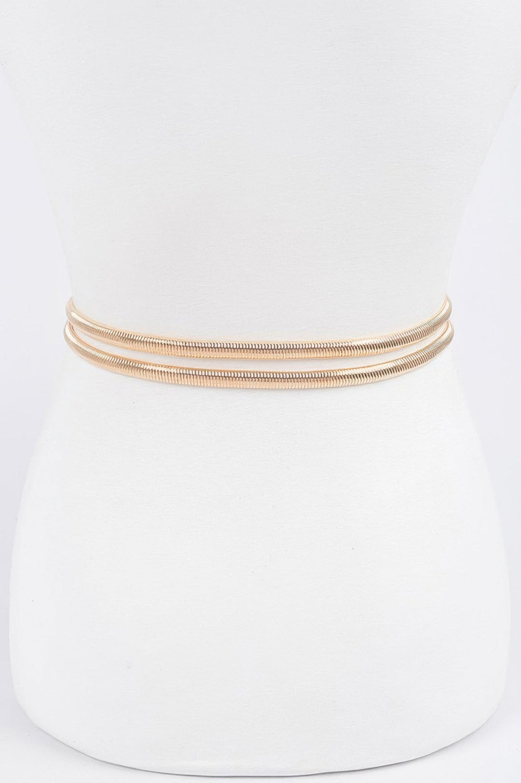 Rhinestone Metal Stretch Belt