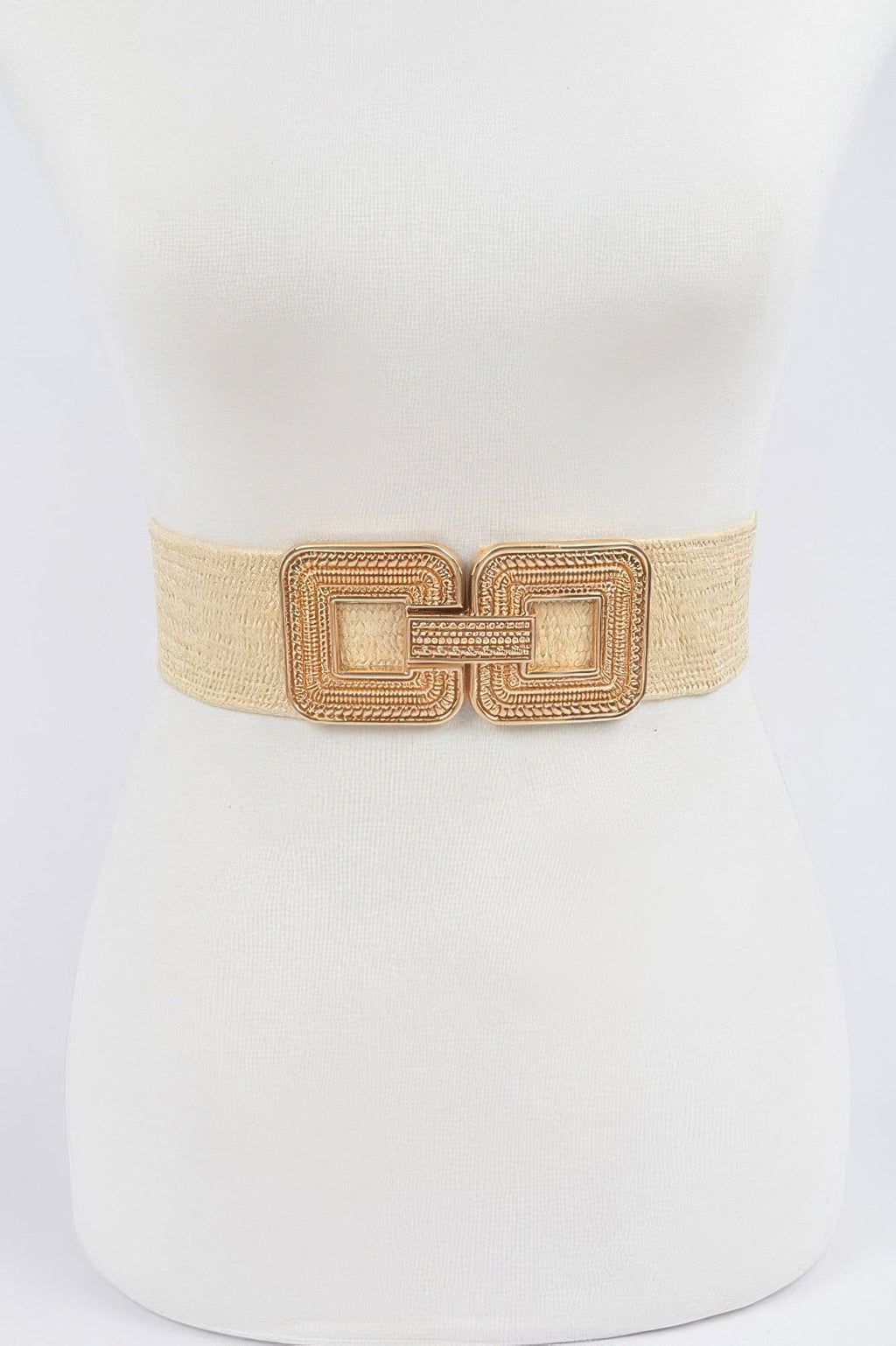 Metal Buckle Stretch Belt