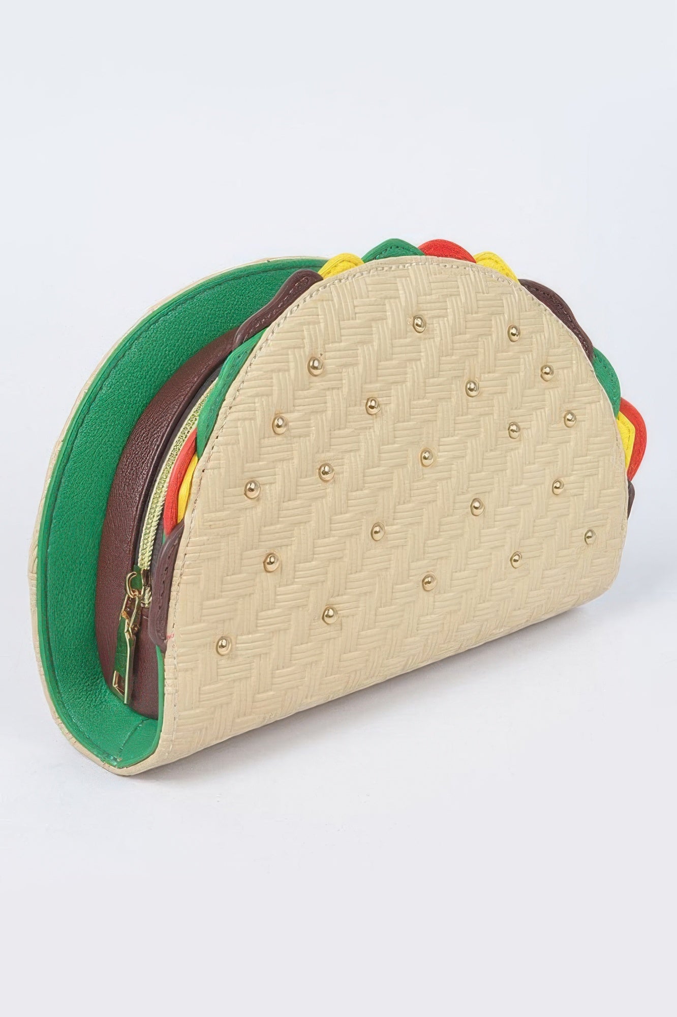 Studded Taco Shape Clutch
