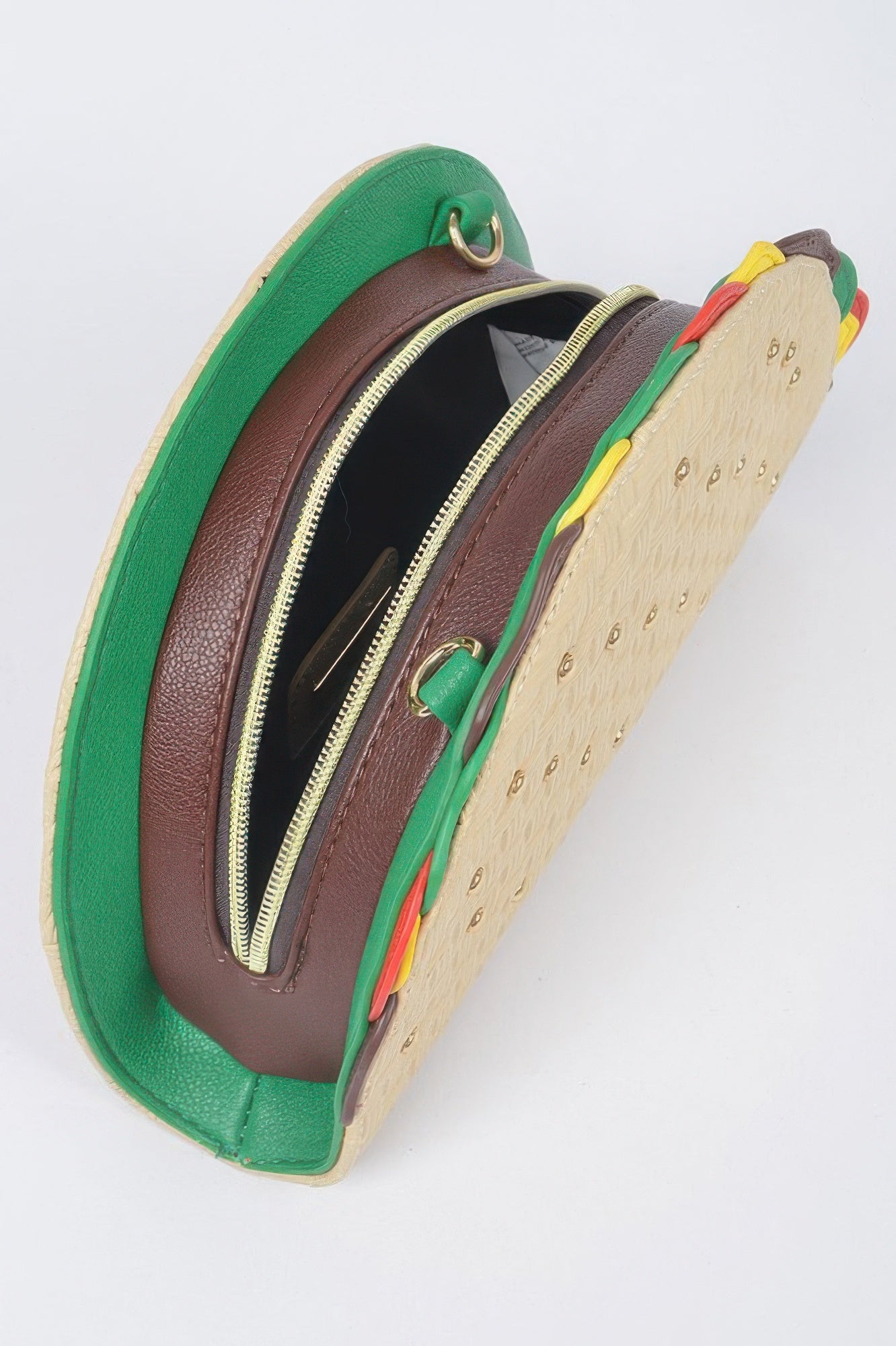 Studded Taco Shape Clutch