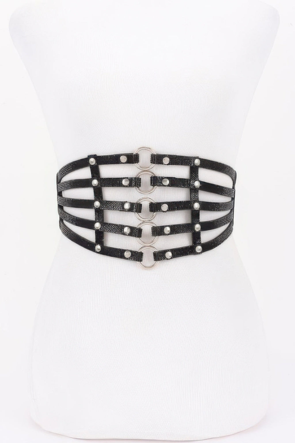 Wide Rhinestone Waist Belt