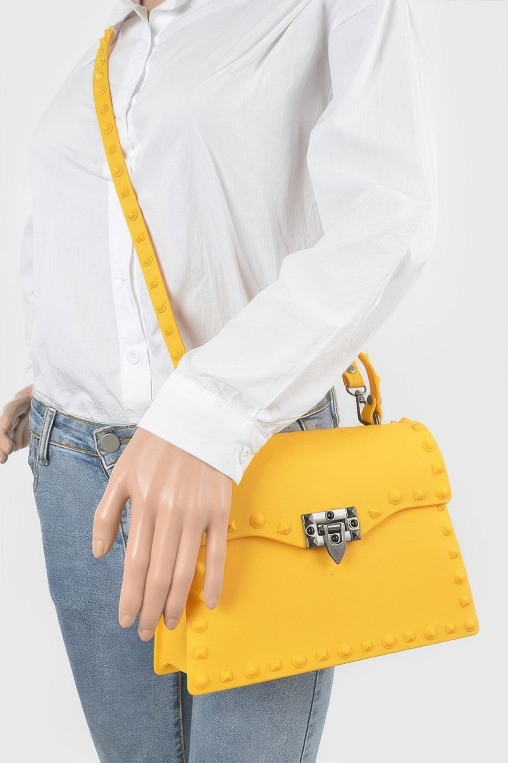 Monotone Studded Clutch